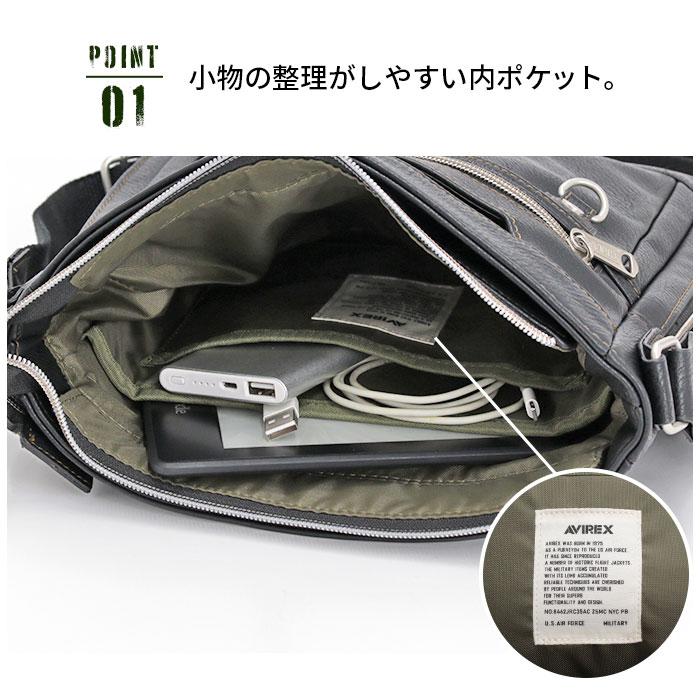 AVIREX（アヴィレックス） アビレックス ショルダーバッグ スクエア