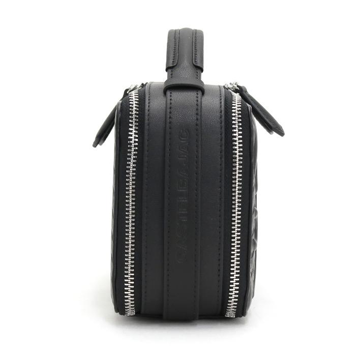 カステルバジャック 長財布 ダブルジップ オーガナイザー クロコ型押し