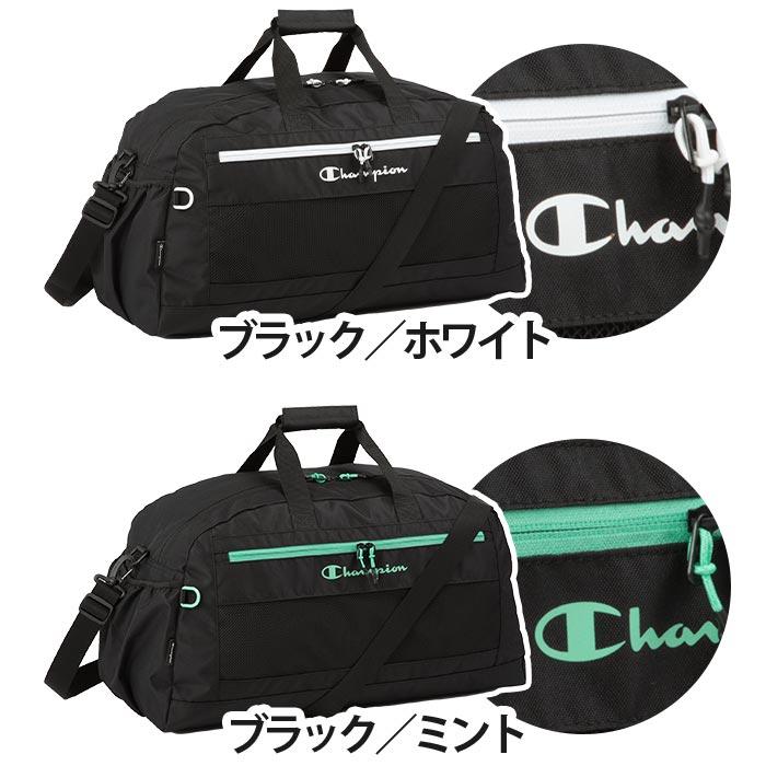 Champion ボストンバッグ 黒 黄緑 Champion チャンピオン ボストンバッグ 2025 春夏 メンズ