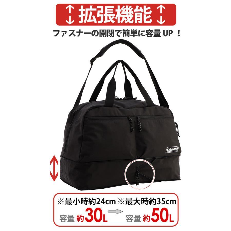 Coleman コールマン ボストンバッグ エスケープボストン30 2WAY ショルダーバッグ 肩掛け 斜め掛け 2025 春夏 パッカブル A4 B4 30L 50L ESCAPE BOSTON 30 Coleman（コールマン） エスケープボストン30 ボストンバッグ