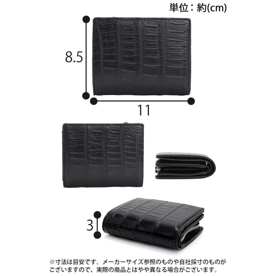 Creed ワニ革　財布 クリード 財布 Creed メンズ CROCODILE クロコダイル 二つ折り財布