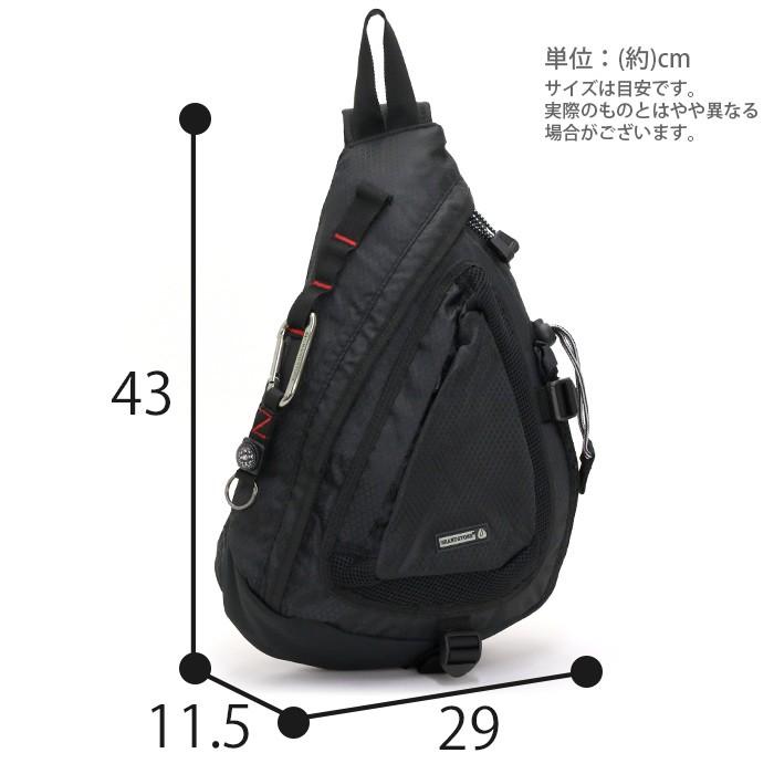 stone  ボディバッグ　ブラック GRAND STONE ボディバッグ グランドストーン BALANCE バランス