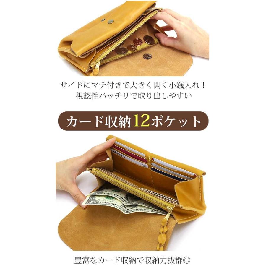 長財布 レディース fes フェス 財布 本革 女性 小銭入れ OL 主婦 可愛い シンプル 上品 おしゃれ カウレザー 牛革 札入れ ポケット 新生活｜bellezza｜11