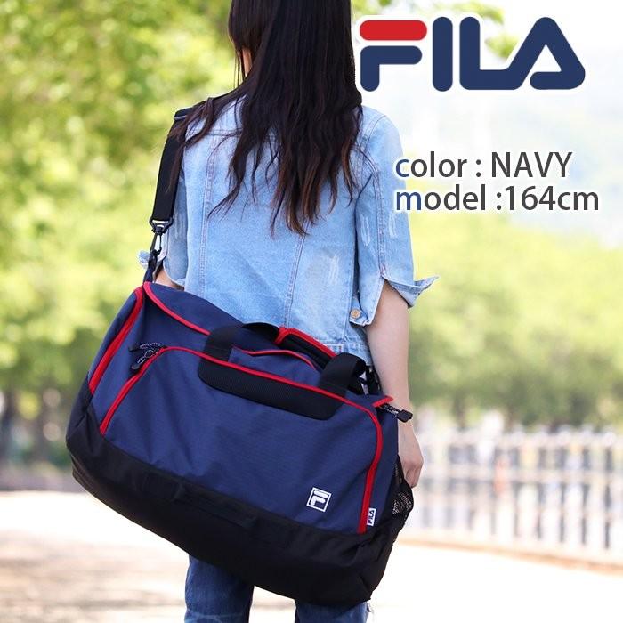 ボストンバッグ FILA フィラ ダッフルバッグ ロールボストン ドラムバッグ レディース メンズ ブランド 送料無料｜bellezza｜04