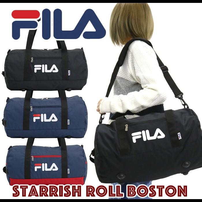フィラ Fila ボストンバッグ ドラムボストン スターリッシュロールボストン メンズ レディース 男女兼用 黒 ブラック Fila 045 バッグ リュックの通販bellezza 通販 Yahoo ショッピング
