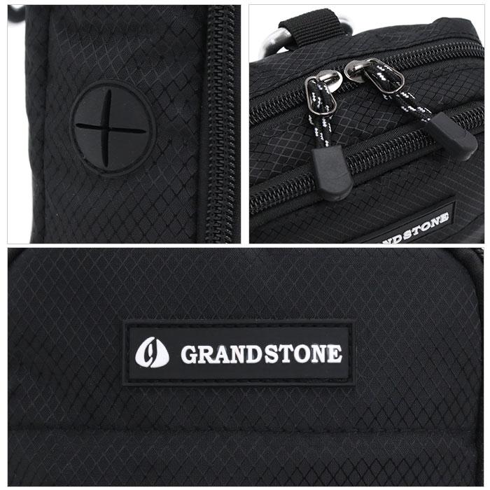 新品 STONE STONE  ボディバッグ ブラック GRAND STONE（グランドストーン） ショルダーバッグ メンズ ミニ
