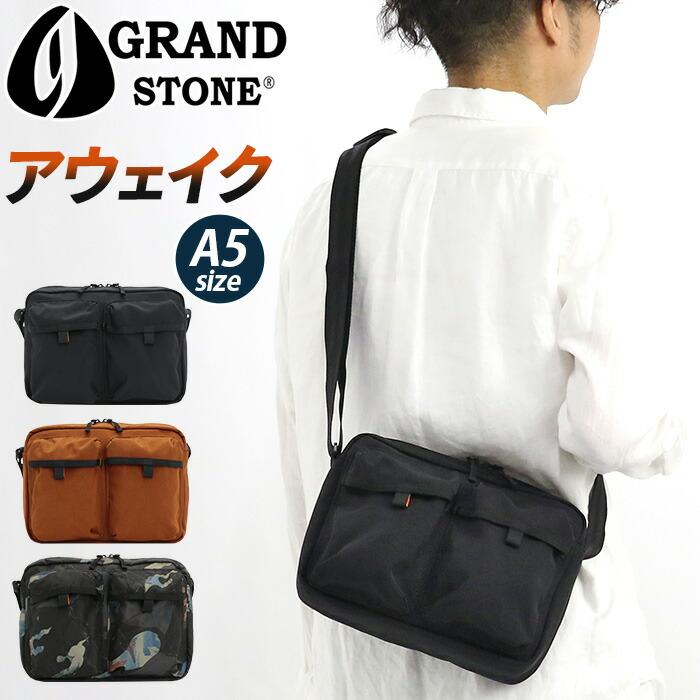 GRAND STONE（グランドストーン） ショルダーバッグ メンズ 斜め掛け