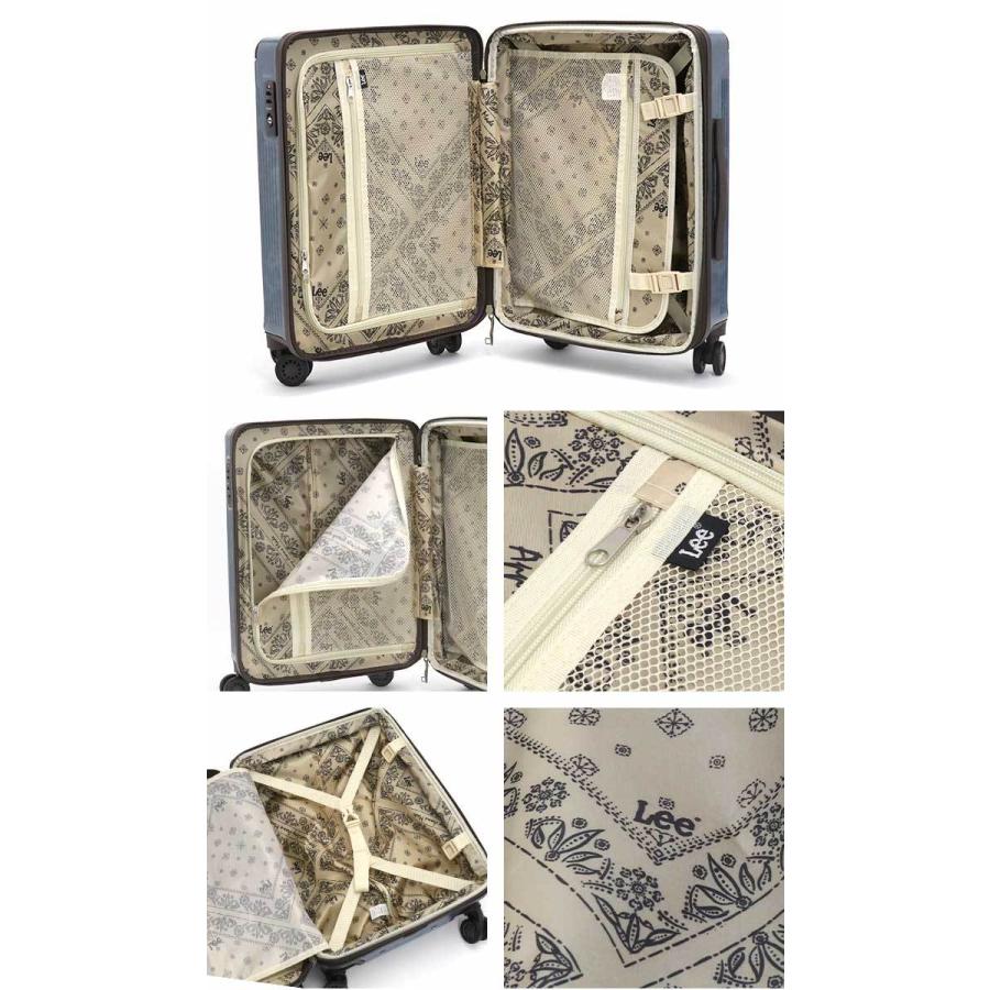 Lee（リー） スーツケース レディース メンズ 大容量 キャリーバッグ