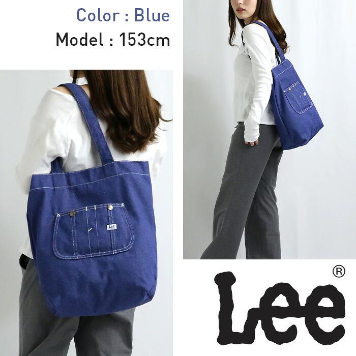 Lee リー トートバッグ デニム調トートバッグ かばん コンパクト サブ 