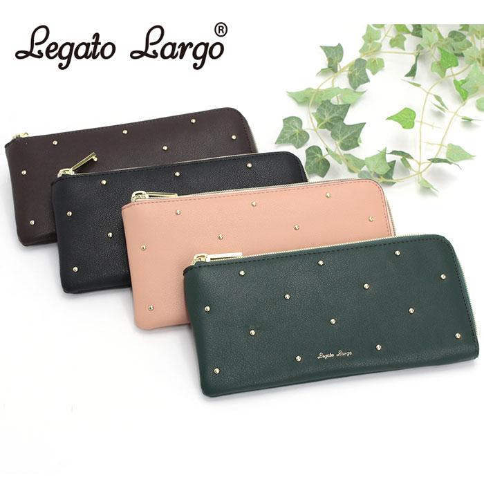 Legato Largo（レガートラルゴ） 財布 長財布 スタッズウォレット L字