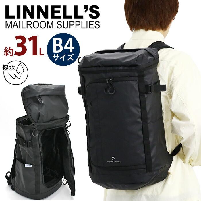 リュック リュックサック MICHAEL LINNELL'S マイケルリンネル スクエア バックパック 31L B4 メンズ 男性 通勤 通学 人気 ブラック PC タブレット バレンタイン MICHAEL LINNELL（マイケルリンネル） リュックサック MICHAEL