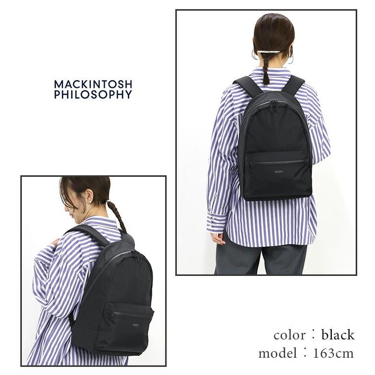 MACKINTOSH PHILOSOPHY マッキントッシュ フィロソフィー ハービストン2 デイパック リュックサック A4 20L 17665 きれいめ 通勤 黒バッグ PC タブレット おしゃれ MACKINTOSH PHILOSOPHY（マッキントッシュフィロソフィー