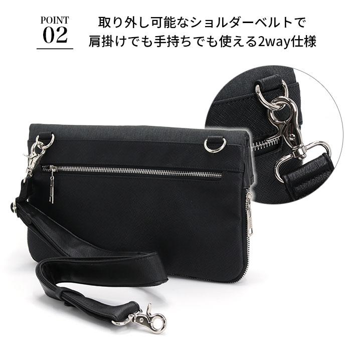 NICOLE（ニコル） ショルダーバッグ メンズ フラップ クラッチバッグ