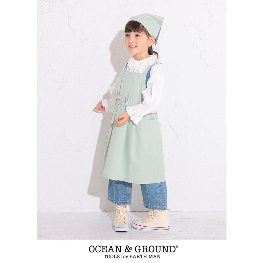 オーシャンアンドグラウンド エプロン キッズ 女の子 OCEAN ＆ GROUND 子供 エプロンセット タックフレアエプロン 女の子用エプロン | Ocean&Ground | 16