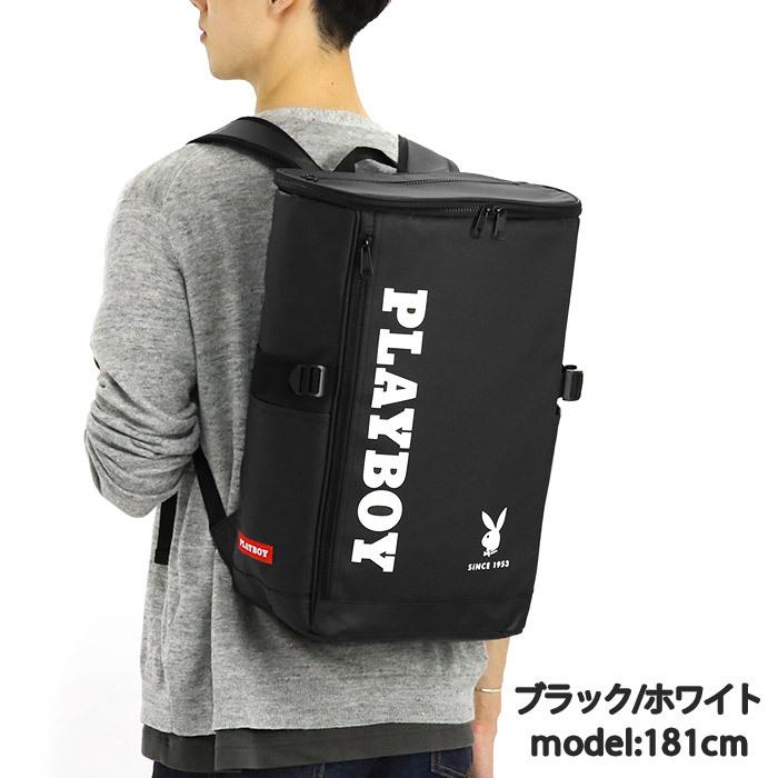 PLAYBOY（プレイボーイ） リュックサック 27L スクエア リュック 撥水 