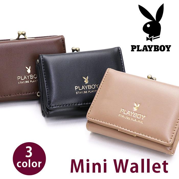 PLAYBOY（プレイボーイ） 三つ折 財布 財布 三つ折り ガラステイスト