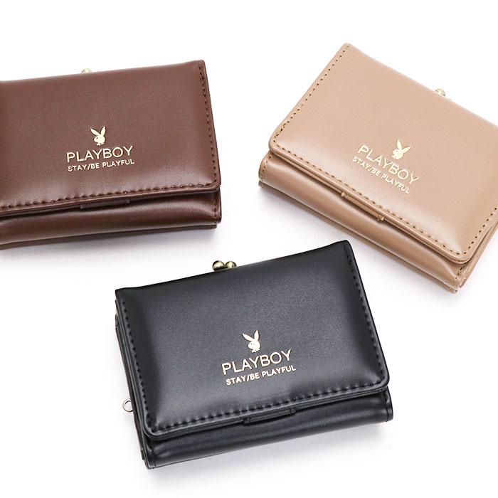 PLAYBOY（プレイボーイ） 三つ折 財布 財布 三つ折り ガラステイスト