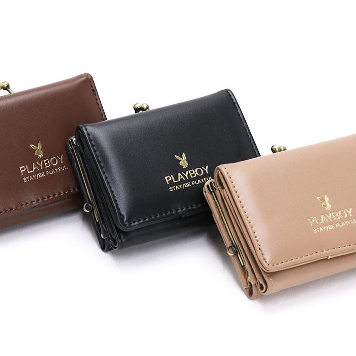 PLAYBOY（プレイボーイ） 三つ折 財布 財布 三つ折り ガラステイスト