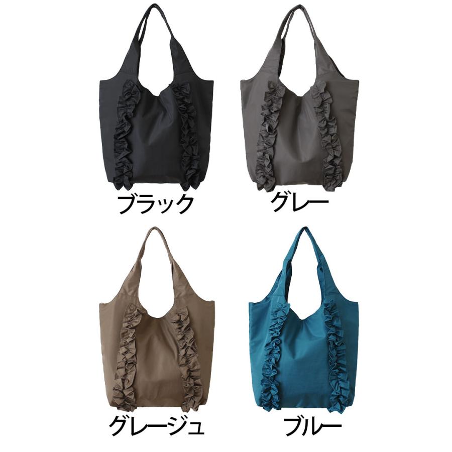 polka polka（ポルカポルカ） トートバッグ 軽量 フリルデザイン