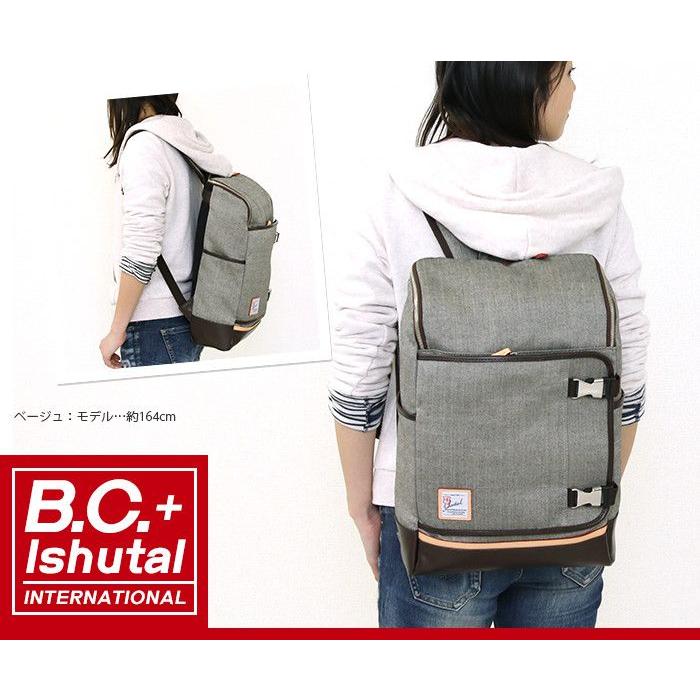 B.C.+ISHUTAL イシュタル ビーシーイシュタル スクエアリュックサック 