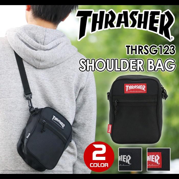 スラッシャー THRASHER 縦型ショルダーバッグ ショルダー ショルダーバッグ メンズ レディース 男女兼用 ミニショルダー｜bellezza