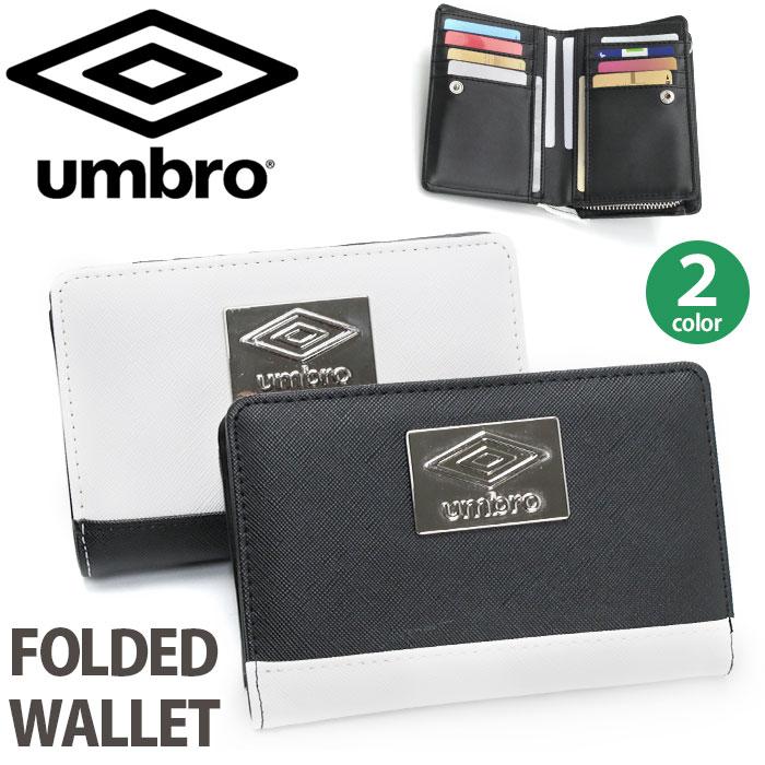 umbro（アンブロ） 二つ折り財布 スクエア メタル 財布 サブ財布 深