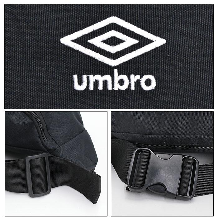 ボディバッグ・ウエストポーチ ブラック ロゴ umbro（アンブロ） ボディバッグ ウエストポーチ レディース メンズ