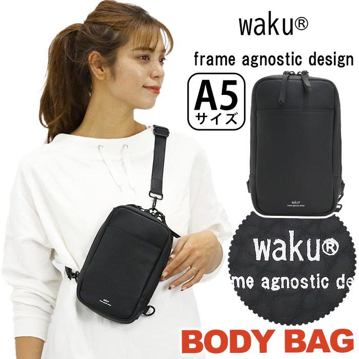 waku（ワク） ボディバッグ レディース メンズ ショルダーバッグ ワン