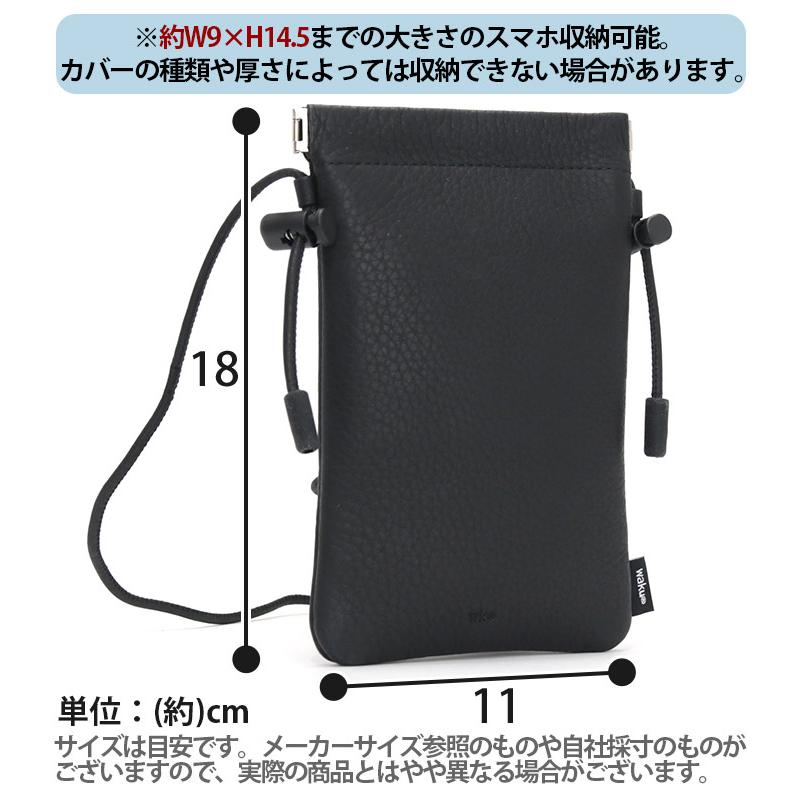 waku（ワク） スマホショルダー レディース メンズ スマホポーチ