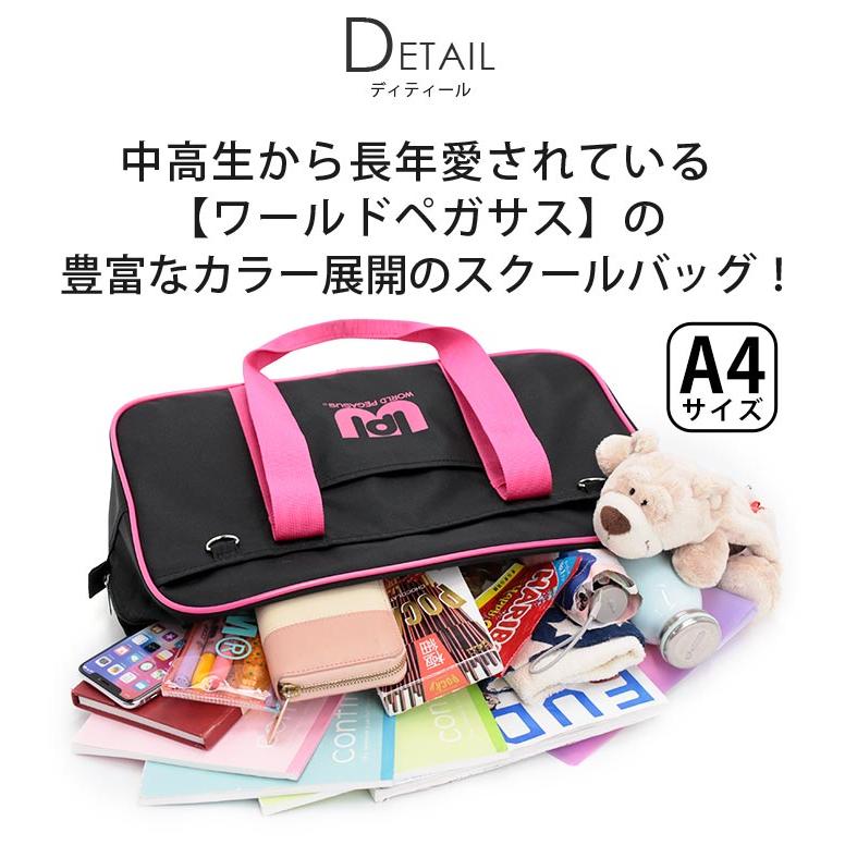 スクールバッグ スクバ ワールドペガサス ワッペ WORLD PEGASUS カラー
