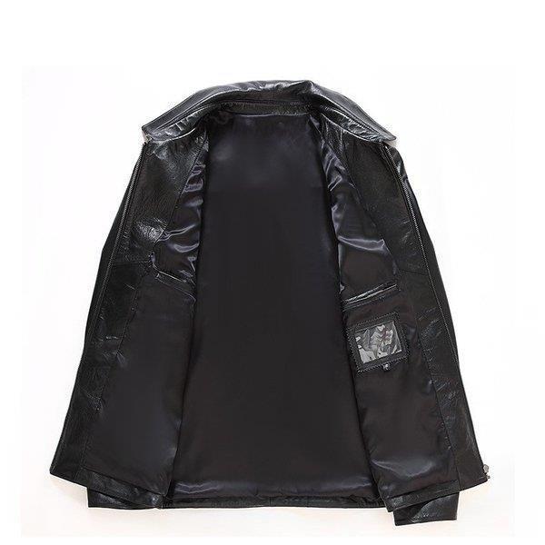 日本最大級 羊革製本革ジャケット 大きいサイズ カッコイイ ライダースジャケット 革ジャン レザーコート ビジネス メンズ 本革 防風 防寒 最適な材料 Nooitmeergrasmaaien Be