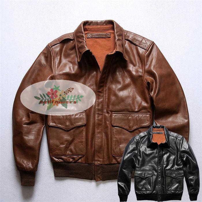 オンラインストア超安い 本革ジャケット フライトジャケット レザージャケット 牛革 革ジャン 本革 革ジャケット レザーコート メンズ 高品質 オンラインで予約可 Aman Org Np