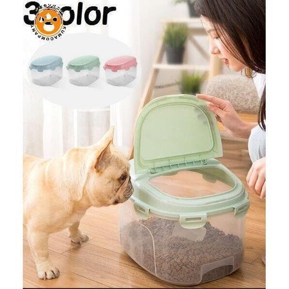 ペット用フードストッカー 餌入れ フードコンテナ ペットフード 保存容器 収納ボックス 犬用 猫用 イヌ ネコ ペット用品 貯蔵 密閉 蓋 ねこ いぬ Xrxs Bellflowers 通販 Yahoo ショッピング
