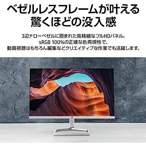 日本HP モニター 27インチ M27fw 背面ホワイト ディスプレイ フルHD 非