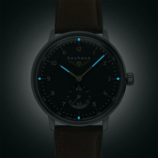【クリーナープレゼント】BAUHAUS バウハウス クォーツ 腕時計 35mm ブラック文字盤 2037-2QZの画像