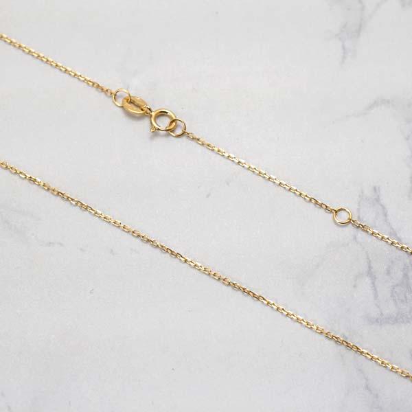 ウノアエレ UNOAERRE ペンダント チェーンセットモデル ネックレス ラブノット 恋結び LOVE KNOT 18金 K18YG イエローゴールド イタリア製 25601の画像