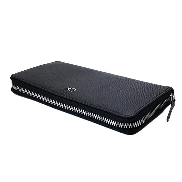 カルバンクライン 長財布 ウォレット ラウンドファスナー エンボス CK 黒 Calvin Klein（カルバン・クライン） 長財布 ギフトボックス付き 財布