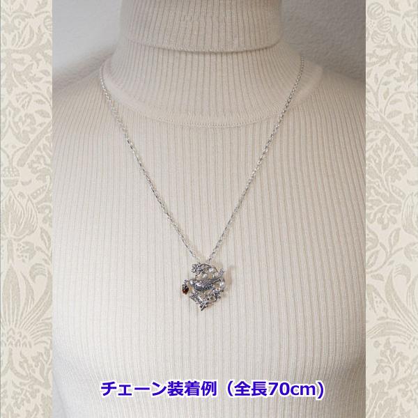 ウィリアムモリス  ブローチ ペンダント いちご泥棒シルバー925 ガーネット 碌山 ウィリアム モリス公式ジュエリー WILLIAM MORRIS 405C0015-2の画像