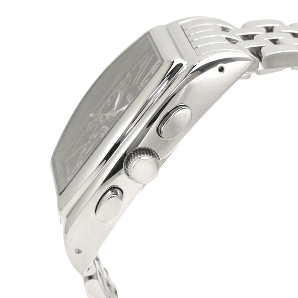 ELGIN（エルジン） 腕時計 トノー型 クロノグラフ メンズ ブラック文字