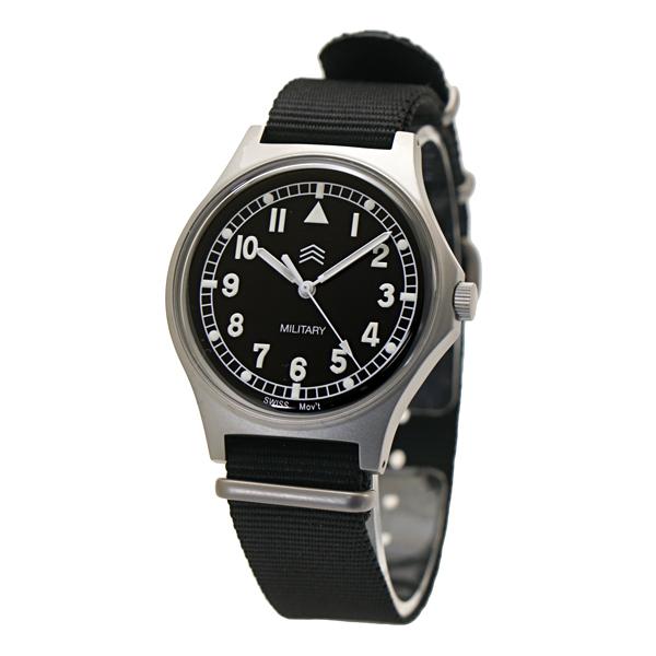 Naval Watch ナバルウォッチ 腕時計 38mm ブラック文字盤 NATOベルト