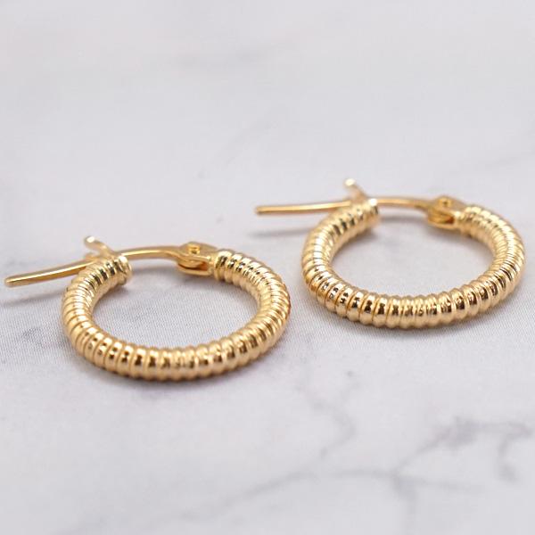 UNOAERRE ウノアエレ ピアス 18金 K18YG イエローゴールド