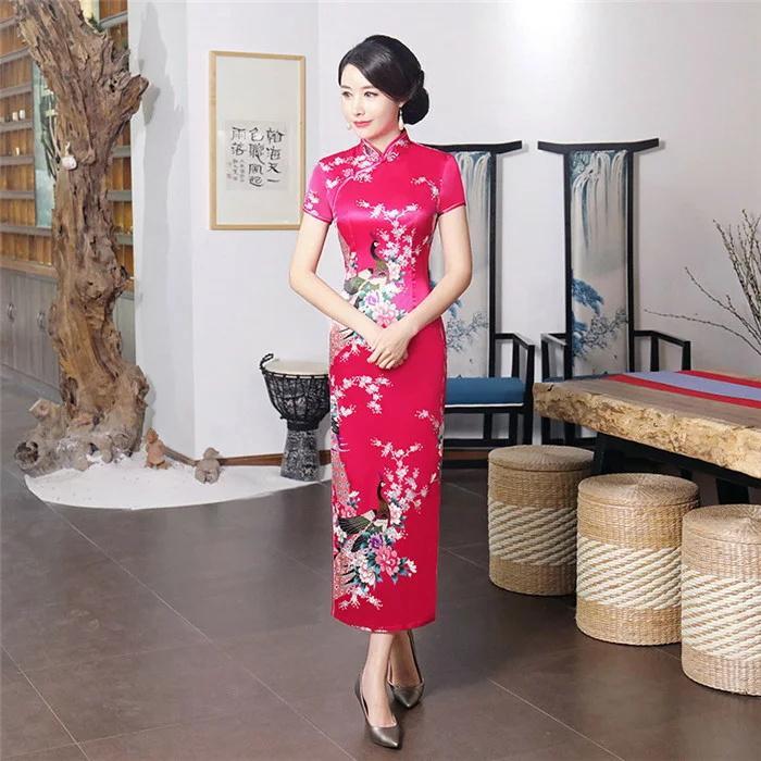 ブランド品専門の 160cm 中国風ドレス チャイナドレス風ワンピース 結婚式 発表会
