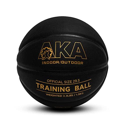 AKA Sports Gearヘビーウエイト バスケットボール 7号 1.5KG 吸湿性 強い衝撃と摩擦に耐える 防水 練習用ボール PU