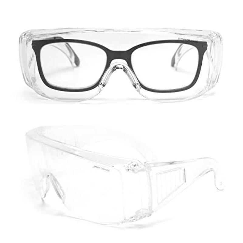 激安通販販売 JIMMY ORANGE ゴーグル メガネ 保護?眼鏡の上から掛けれるゴーグル 曇り止める ウイルス・菌 飛沫 花粉 眼鏡 BYC  通販