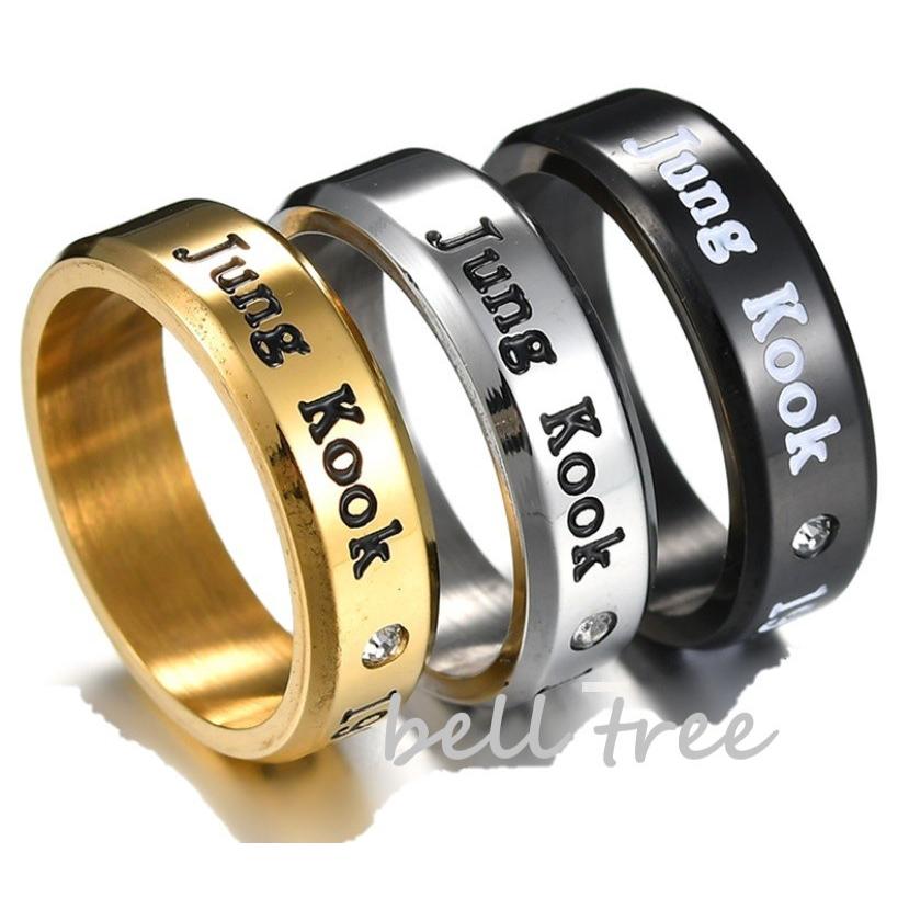 BTS 誕生日刻印入 指輪 jungkook ジョングク ネックレス黒紐付き :rg-0020:bell tree - 通販 - Yahoo