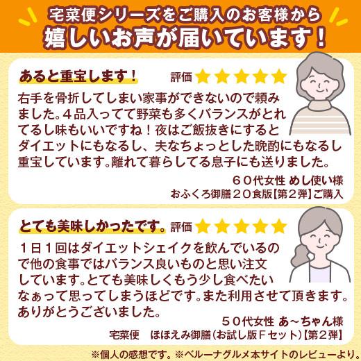 冷凍弁当 健康 おかず 冷凍 食品 おふくろ御膳 20食分 第2弾 弁当 簡単 時短 塩分 カロリー 栄養 保存 バランス 【7560円(税込)以上で送料無料】｜bellunafoods｜12