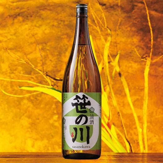 爆買 日本酒 普通酒 清酒 笹の川 一升瓶 1800ml お中元 敬老の日 父の