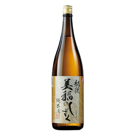 日本酒 お酒 純米酒 越後 美稲のしずく 一升瓶 1800ml お中元 敬老の日