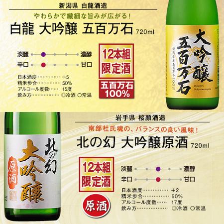 日本酒 大吟醸酒 特割 全国 12酒蔵 大吟醸 飲み比べセット 2022 12本組 720ml 44%OFF06