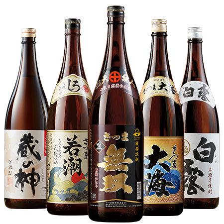 酒 焼酎 芋焼酎 鹿児島 5酒蔵 受賞 飲み比べセット 一升瓶 5本組 第3弾